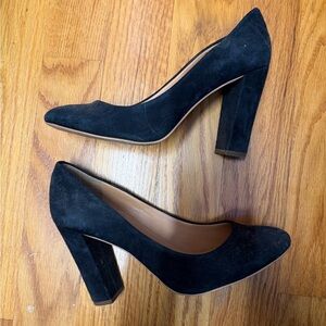 Black Suede J Crew Pumps